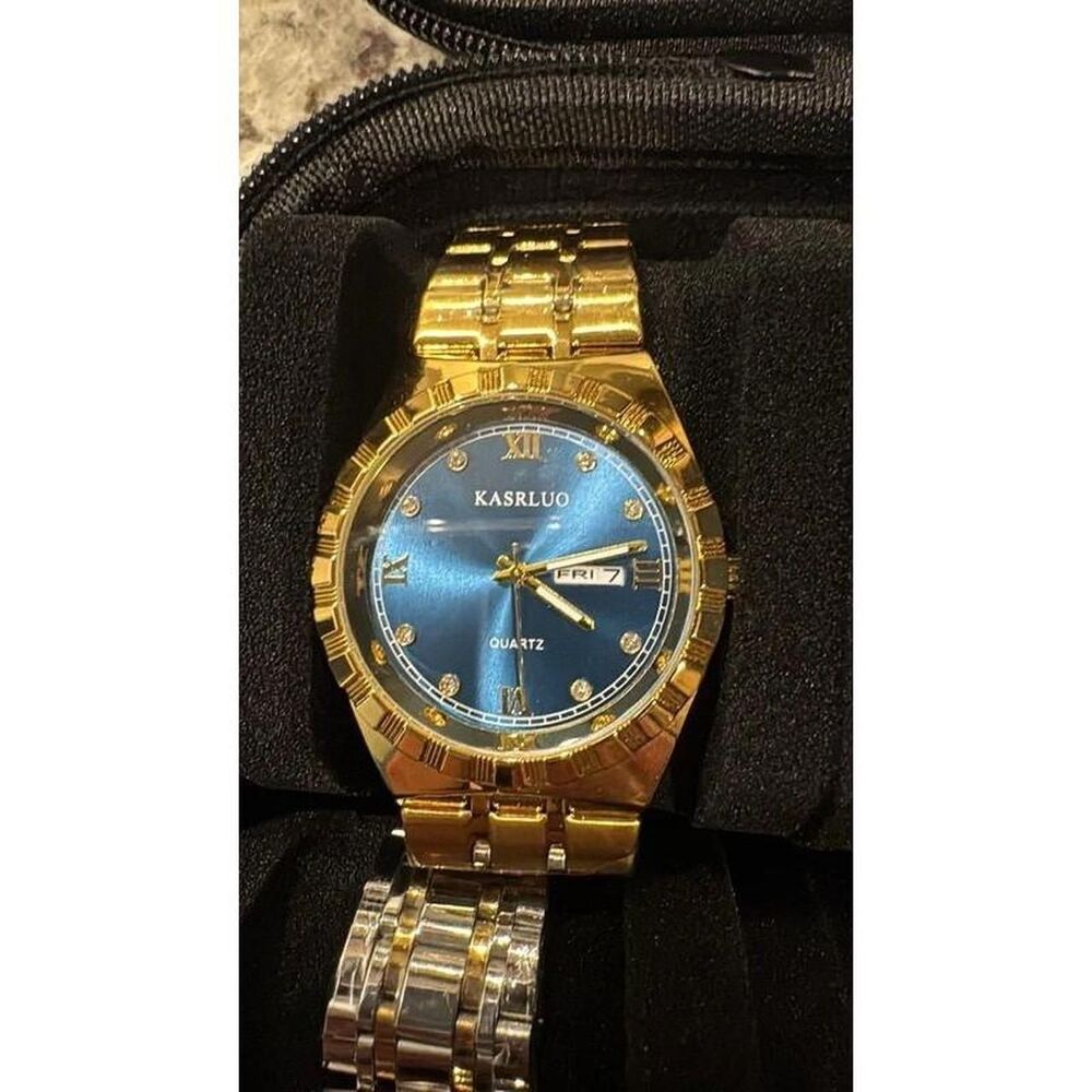 Generic Women's Gold and Blue Watch